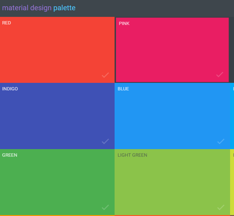 Material Palette